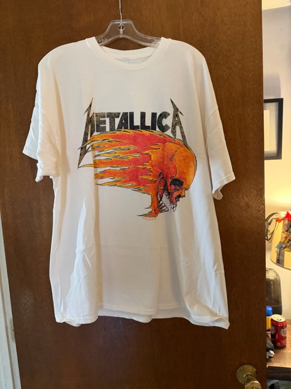 Urban Outfitters Metallica Flaming Skull Summer 1994 T-shirt Mens Size XL NWT